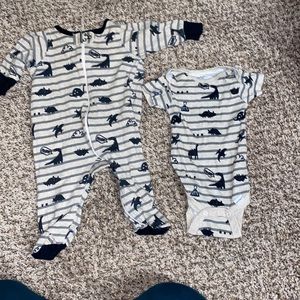 Matching onesie& sleeper set